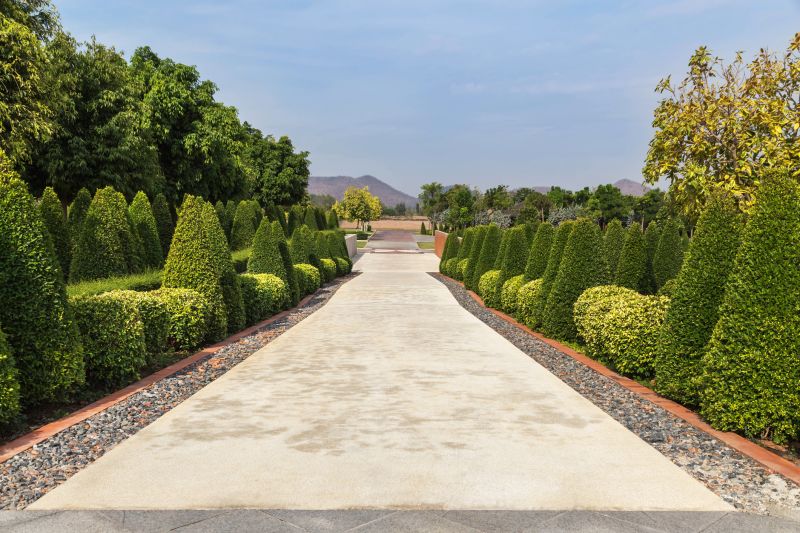Formal Garden with Trimmed Shrubs